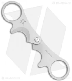 Fox Knives Due Cigni Cigar Cutter Stainless Steel (2.25" Bead Blast) 2C748 -Fox Knives Fox Knives Due Cigni Cigar Cutter SS BB 2C748 BHQ 117120 jr open