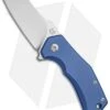 Fox Knives Italico Flipper Frame Lock Knife Blue Titanium (2.3" Satin M390)