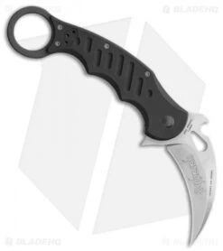 Fox Knives Karambit Folder Knife Black Aluminum (3.2" Stonewash) FX-478SW