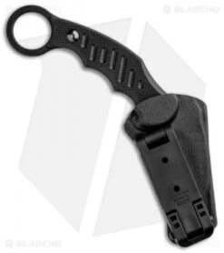 Fox Knives Karambit Fixed Blade Knife Black G-10 (2.5" Black) 598 -Fox Knives Fox Knives Karambit Black G 10 Black 02FX700 BHQ 88388 jr sheath