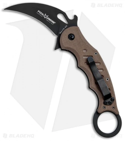 Fox Knives Karambit Folder Knife Dark Earth G-10 (3.1" Black) 479E 1 Fox Knives Karambit Folder Knife Dark Earth G-10 (3.1" Black) 479E