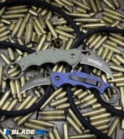 Fox Knives Karambit Folder Knife OD Green G-10 (3.1" Black) 479OD -Fox Knives Fox Knives Karambit Folder Knife OD Green G 10 Black 479OD BHQ 32709 kp brass ropes web