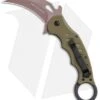 Fox Knives Desert Warrior Karambit Folder Knife OD Green G-10 (2.9" Copper PVD)