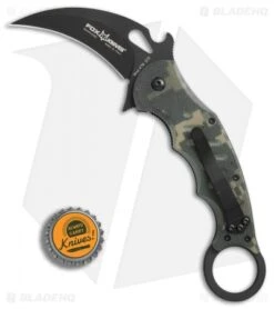 Fox Knives Karambit Folder Knife Digi Camo G-10 (3.1" Black) 479DGC -Fox Knives Fox Knives Karambit digi camo G10 black 479DGC BHQ 47620 er bottlecap
