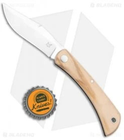 Fox Knives Libar Slip Joint Knife Olive Wood (2.75" Satin) 01FX847 -Fox Knives Fox Knives Libar SJ Olive Wood Satin 01FX847 BHQ 105768 jr bottlecap