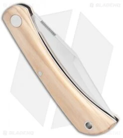 Fox Knives Libar Slip Joint Knife Olive Wood (2.75" Satin) 01FX847 -Fox Knives Fox Knives Libar SJ Olive Wood Satin 01FX847 BHQ 105768 jr side