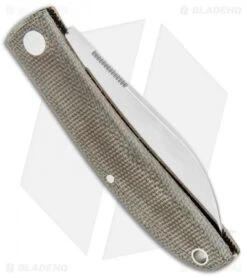 Fox Knives Livri Slip Joint Knife Green Micarta (2.75" Satin) FX-273 -Fox Knives Fox Knives Livri SJ Green Micarta Satin 01FX849 BHQ 105764 jr side