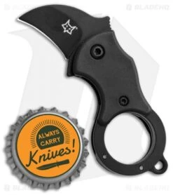 Fox Knives Mini-KA Linerlock Karambit Knife Black (1" Black) FX-535 B -Fox Knives Fox Knives Mini KA LL Karambit Black Black 01FX325 BHQ 88118 jr bottlecap