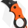 Fox Knives Mini-KA Linerlock Karambit Knife Orange (1" Black) FX-535 OB