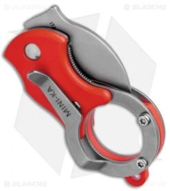 Fox Knives Mini-KA Linerlock Karambit Knife Red (1" Bead Blast) FX-535 R -Fox Knives Fox Knives Mini KA LL Karambit Red BB 01FX327 BHQ 88119 jr side