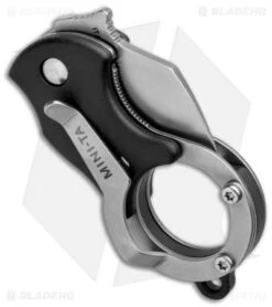 Fox Knives Mini-TA Liner Lock Karambit Knife Black (1" Stonewash) FX-536 -Fox Knives Fox Knives Mini TA LL Karambit Black SW FX 536 BHQ 95716 jr side