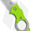 Fox Knives Mini-TA Liner Lock Karambit Knife Green (1" Stonewash) FX-536G