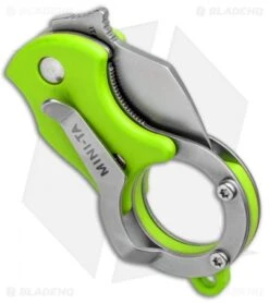 Fox Knives Mini-TA Liner Lock Karambit Knife Green (1" Stonewash) FX-536G -Fox Knives Fox Knives Mini TA LL Karambit Green SW FX 536G BHQ 95720 jr side