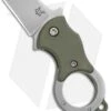 Fox Knives Mini-TA Liner Lock Karambit Knife OD Green (1" Stonewash) FX-536OD