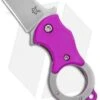 Fox Knives Mini-TA Liner Lock Karambit Knife Purple (1" Stonewash) FX-536 P