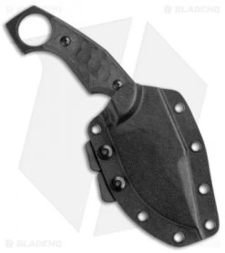 Fox Knives Monkey Thumper Fixed Blade Knife Black G-10 (3.5" Black) 02FX742 -Fox Knives Fox Knives Monkey Thumper Fixed Blade Black G 10 Black BHQ 121018 jr sheath