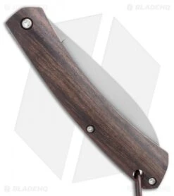 Fox Knives Nauta Slip Joint Knife Ziricote Wood (3.00" Satin) 6 Fox Knives Nauta Slip Joint Knife Ziricote Wood (3.00" Satin) -Fox Knives Fox Knives Nauta Slip Joint Knife Ziricote Wood 3.35 Satin 01FX883 BHQ 113335 LS Side