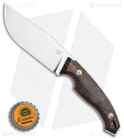Fox Knives Octopus Vulgaris Fixed Blade Knife Zircote Wood (4.3" Sat) FX-510 ZW -Fox Knives Fox Knives Octopus Vulgaris Fixed Blade Knife Zircote Wood 4.3 Satin BHQ 86470 LS Bottlecap