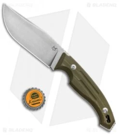 Fox Knives Octopus Vulgaris Fixed Blade Knife OD Green G-10 (4.3" SW) FX-510 OD -Fox Knives Fox Knives Octopus Vulgaris OD Green G 10 SW 02FX691 BHQ 88387 jr bottlecap