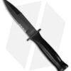 Fox Knives Original Combat Dagger Fixed Blade Knife Black Leather (5" Black)