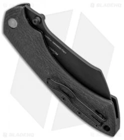 Fox Knives Pelican Liner Lock Knife Carbon Fiber (3.5" Black) FX-534 CF -Fox Knives Fox Knives Pelican LL CF Black FX 534 CF BHQ 87341 jr side