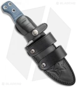 Fox Knives Perser FX-103 MB Fixed Blade Knife Black Micarta (4.5" Bead Blast) -Fox Knives Fox Knives Perser FX 103 MB Fixed Blade Black Micarta BB BHQ 121754 jr sheath