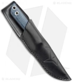 Fox Knives Perser FX-143 MB Fixed Blade Knife Black Micarta (3.9" Satin) -Fox Knives Fox Knives Perser FX 143 MB Fixed Blade Black Micarta Satin BHQ 121756 jr sheath