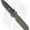 Fox Knives Predator Folding Knife OD Green Forprene (3.5" Black) FX446-OD
