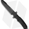 Fox Knives Predator Spetsnaz Fixed Blade Knife Black Forprene (6.625" Black)