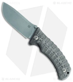 Fox Knives Pro-Hunter Folder Liner Lock Knife Black Canvas Micarta (3.74" SW)
