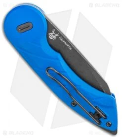 Fox Knives Radius Folding Knife Blue G-10 (3" Black SW N690) FX-550 G10BL -Fox Knives Fox Knives Radius Folding Knife Blue G 10 3 Black SW N690 FX 550G10BL BHQ 117110 LS Side