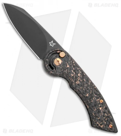 Fox Knives Radius Folding Knife Copper CF (3" Black M390) FX-550 CFB 1 Fox Knives Radius Folding Knife Copper CF (3" Black M390) FX-550 CFB
