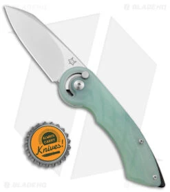 Fox Knives Exclusive Radius Folding Knife Natural G-10 (2.9" Satin M390) -Fox Knives Fox Knives Radius Folding Knife Natural G 10 Satin BHQ 124058 jr bottlecap
