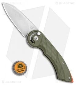 Fox Knives Radius Folding Knife OD Green G-10 (3" Satin N690) -Fox Knives Fox Knives Radius Folding Knife OD Green G 10 Satin N690 FX550G10OD BHQ 110398 kp cap