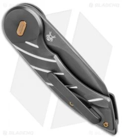 Fox Knives Radius Folding Knife PVD Black Titanium (3" Black M390) FX-550 TiB -Fox Knives Fox Knives Radius Folding Knife PVD Black Ti Black FX 550 TIB BHQ 105611 jr side