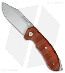 Fox Knives Ravn Liner Lock Folding Knife Cocobolo Wood (3.25" Satin)