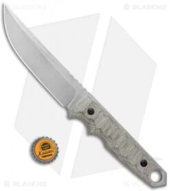 Fox Knives Ryu Fixed Blade Knife Green Micarta (5.3" Stonewash) 02FX745 -Fox Knives Fox Knives Ryu Fixed Blade Green Micarta SW FOX02FX745 BHQ 120824 jr bottlecap