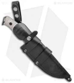 Fox Knives Sherpa Fixed Blade Knife Green Micarta (5.50" Two-Tone) FX-610 -Fox Knives Fox Knives Sherpa Fixed Blade FX 6100 2FX175 BHQ 114160 LS Sheath