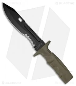 Fox Knives Spartan 2 Leonida Fixed Blade Knife (7.25" Black) FX0171106