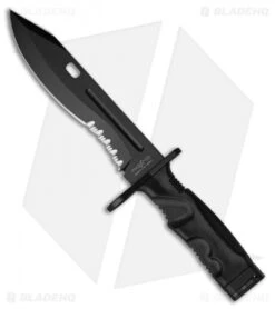 Fox Knives Spartan 2 Leonida Bayonet Fixed Blade Knife (7.25" Black)