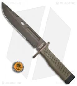 Fox Knives Spartan Fox Combat Fixed Blade Coyote Forprene (7.25" Black) SF-C01 -Fox Knives Fox Knives Spartan Fox Combat Coyote Forprene Black SF C01 BHQ 47697 jr bottlecap
