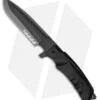 Fox Knives Stealth Fixed Blade Knife Black Forprene (6.625" Gray)