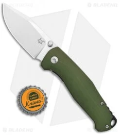 Fox Knives TUR Liner Lock Knife OD Green G-10 (2.8" Satin) FX-523OD -Fox Knives Fox Knives TUR LL OD Green G 10 Satin FX 523OD BHQ 95728 jr bottlecap