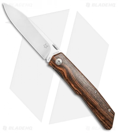 Fox Knives Terzuola Folder Knife Bocote Wood (3.25" Satin) FX-525B 1 Fox Knives Terzuola Folder Knife Bocote Wood (3.25" Satin) FX-525B