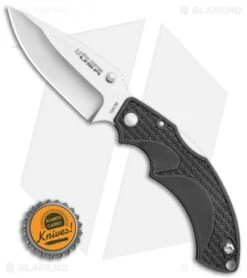 Fox Knives USA Forza Lock Back Knife Black FRN (3.5" Satin) -Fox Knives Fox Knives USA Forza Lock Back Knife Black FRN 3.5 Satin BHQ 22605 LS Bottlecap