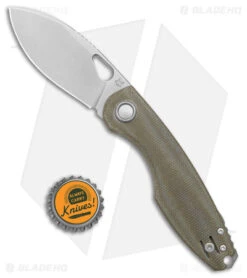 Fox Knives Vox Chilin F8 Liner Lock Knife OD Green Micarta (3.2" SW) -Fox Knives Fox Knives Vox Chillin F8 LL OD Green Micarta SW BHQ 123132 jr bottlecap