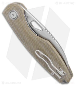 Fox Knives Vox Chilin F8 Liner Lock Knife OD Green Micarta (3.2" SW) -Fox Knives Fox Knives Vox Chillin F8 LL OD Green Micarta SW BHQ 123132 jr side