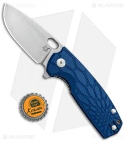 Fox Knives Vox Core Liner Lock Knife Blue FRN (3.15" Stonewash) FX-604 BL -Fox Knives Fox Knives Vox Core LL Blue FRN SW FX 604BL BHQ 87340 jr bottlecap