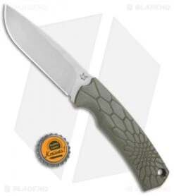 Fox Knives Vox Core Fixed Blade Knife OD Green (4.4" Stonewash) -Fox Knives Fox Knives Vox Core OD Green SW 02FX736 BHQ 105753 jr bottlecap