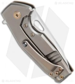 Fox Knives Vox Limited Suru Frame Lock Knife Bronze Ti (2.3" Satin) -Fox Knives Fox Knives Vox Suru FL Bronze Ti Satin BHQ 121564 jr side 2